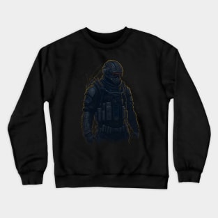 Cyberpunk Sci Fi Warrior Soldier Crewneck Sweatshirt